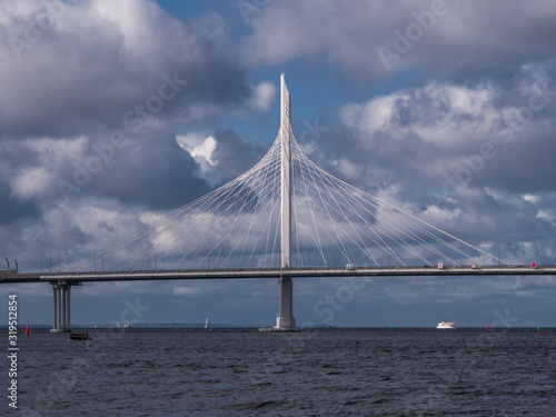 Classic view of Saint-Petersburg city streets. Saint Petersburg, 2019, June, Russia