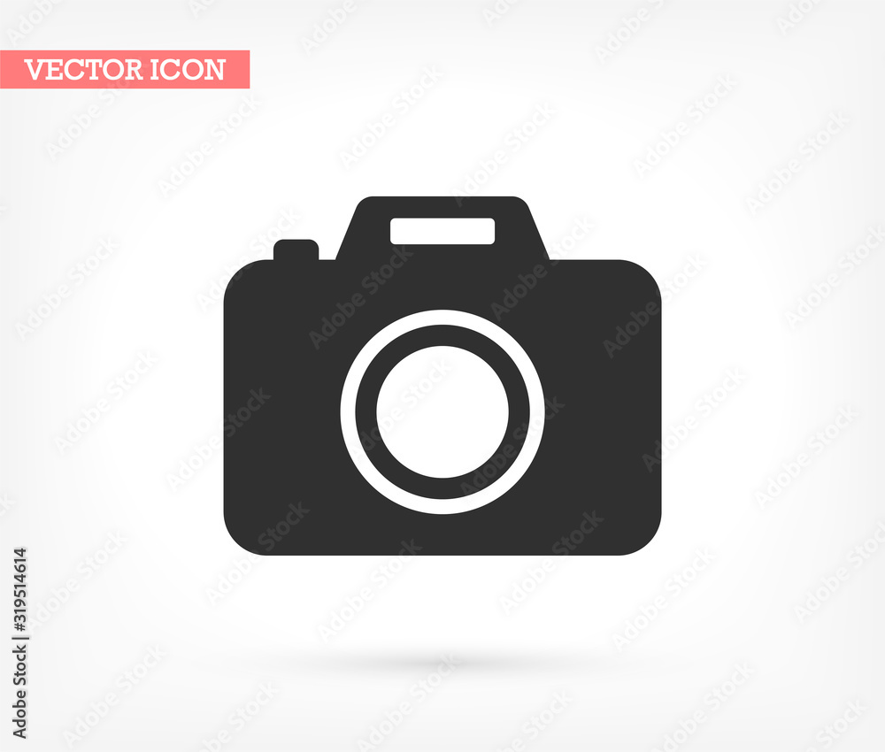 Camera vector icon , lorem ipsum Flat design Camera vector icon , lorem ipsum Flat design