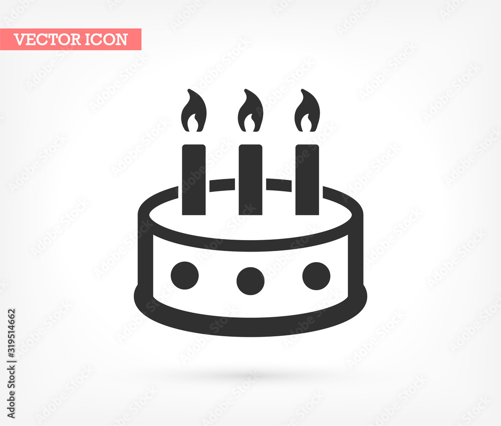 Cake vector icon , lorem ipsum Flat design Cake vector icon , lorem ipsum Flat design