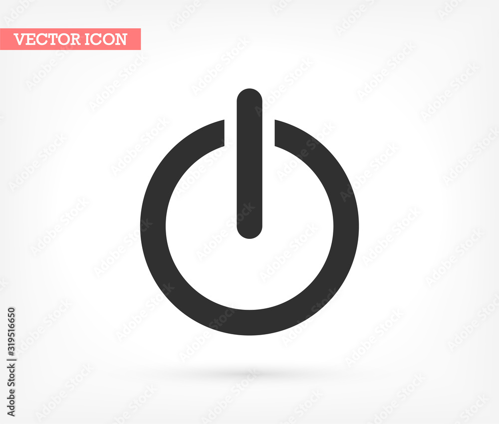 On off vector icon , lorem ipsum Flat design On off vector icon , lorem ipsum Flat design