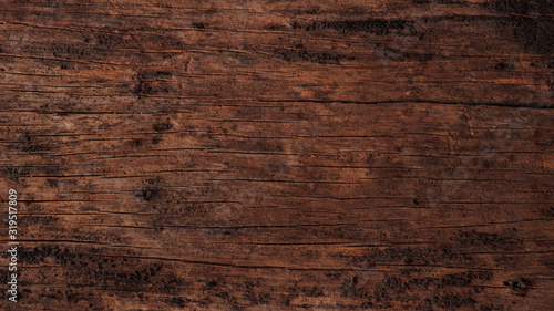 Old wooden boards texture, retro. Antique wood table and floor surface. Vintage desk structure wallpaper. Rustic wood plank background - copy space, banner.