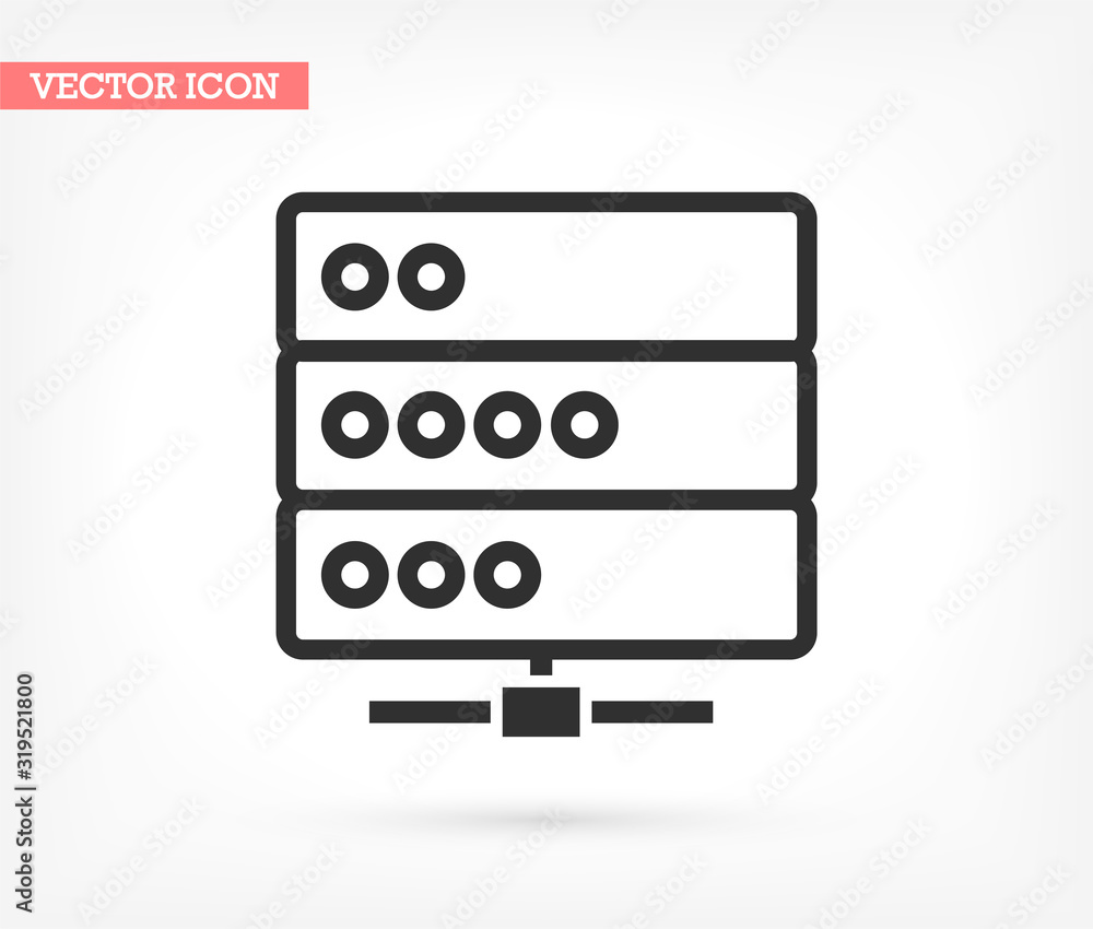 Server vector icon , lorem ipsum Flat design Server vector icon , lorem ipsum Flat design