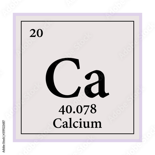 Calcium Periodic Table of the Elements Vector illustration eps 10
