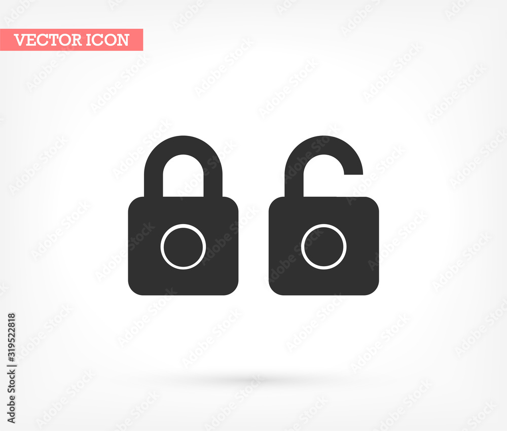 Lock dollar vector icon , lorem ipsum Flat design Lock dollar vector icon , lorem ipsum Flat design