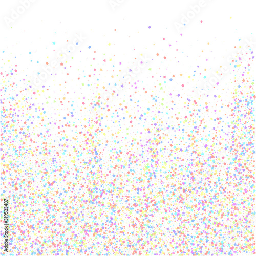 Festive confetti. Celebration stars. Colorful star