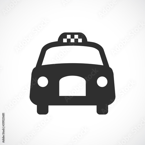 Taxi car vector icon