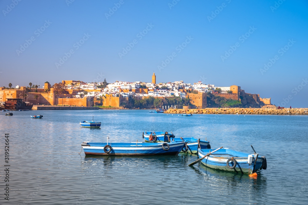 Kasbah of Udayas fortress in Rabat Morocco. Kasbah Udayas is ancient attraction of Rabat Morocco Kasbah of Udayas fortress in Rabat Morocco. Kasbah Udayas is ancient attraction of Rabat Morocco