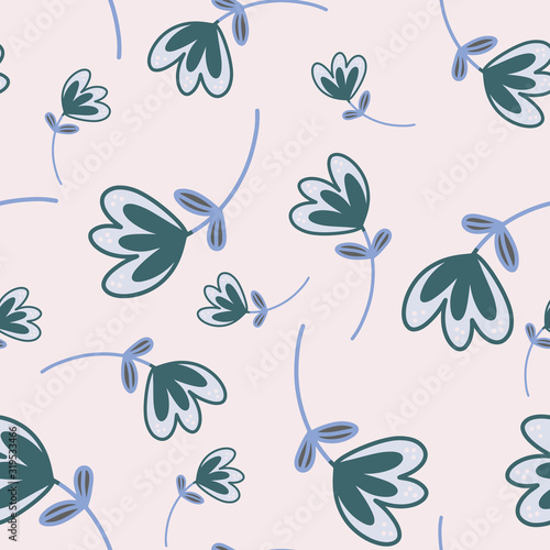 Seamless Pattern with Flowers