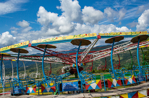Fun fair in the mountains of Romania