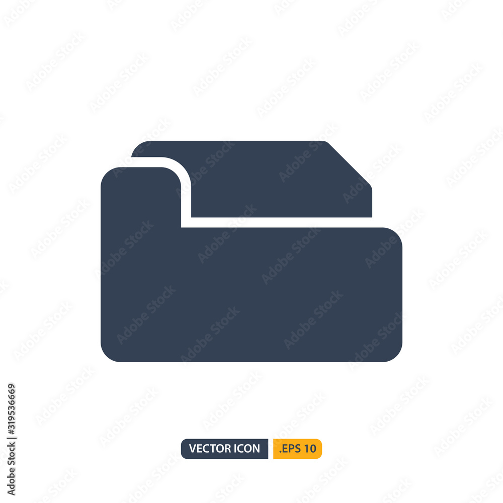 folder icon in Glyph style isolated on white background. for your web site design, logo, app, UI. Vector graphics illustration and editable stroke. EPS 10. folder icon in Glyph style isolated on white background. for your web site design, logo, app, UI. Vector graphics illustration and editable stroke. EPS 10.