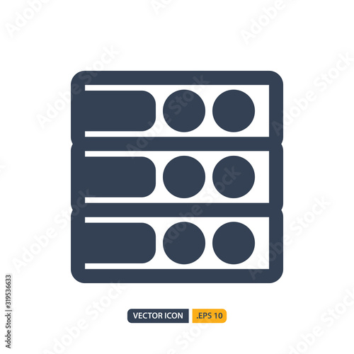 archives icon in Glyph style isolated on white background. for your web site design, logo, app, UI. Vector graphics illustration and editable stroke. EPS 10.