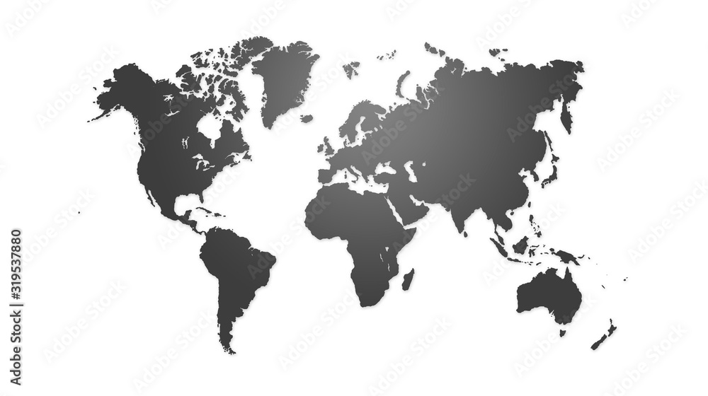 Fototapeta premium World map illustration
