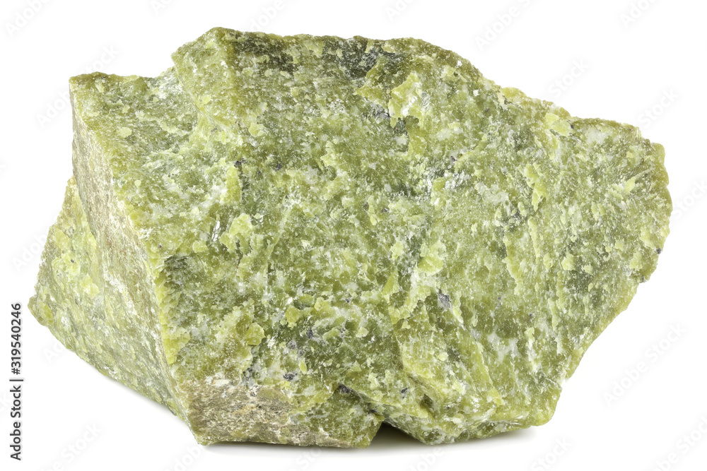 lizardite (Norwegian jade) isolated on white background lizardite (Norwegian jade) isolated on white background
