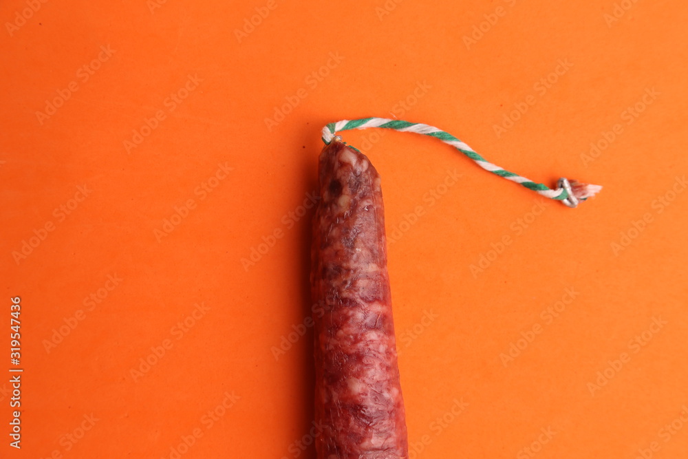 delicious traditional sausage made in Spanish delicious traditional sausage made in Spanish