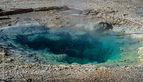 Photos NORRIS GEYSER BASIN, MYSTIC SPRING, Yellowstone National Park