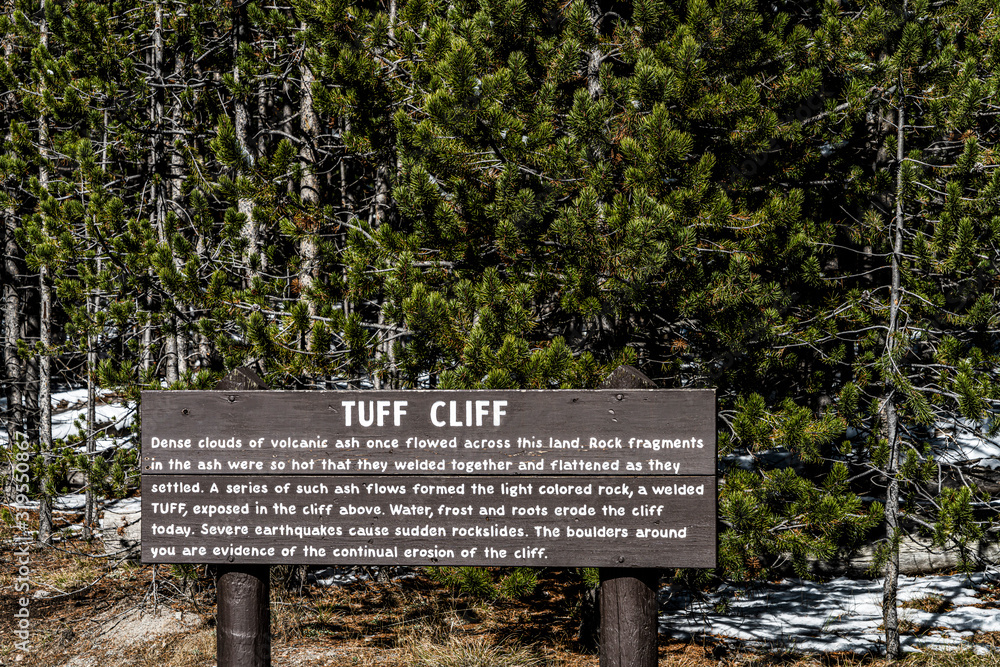 TUFF CLIFF, Yellowstone National Park