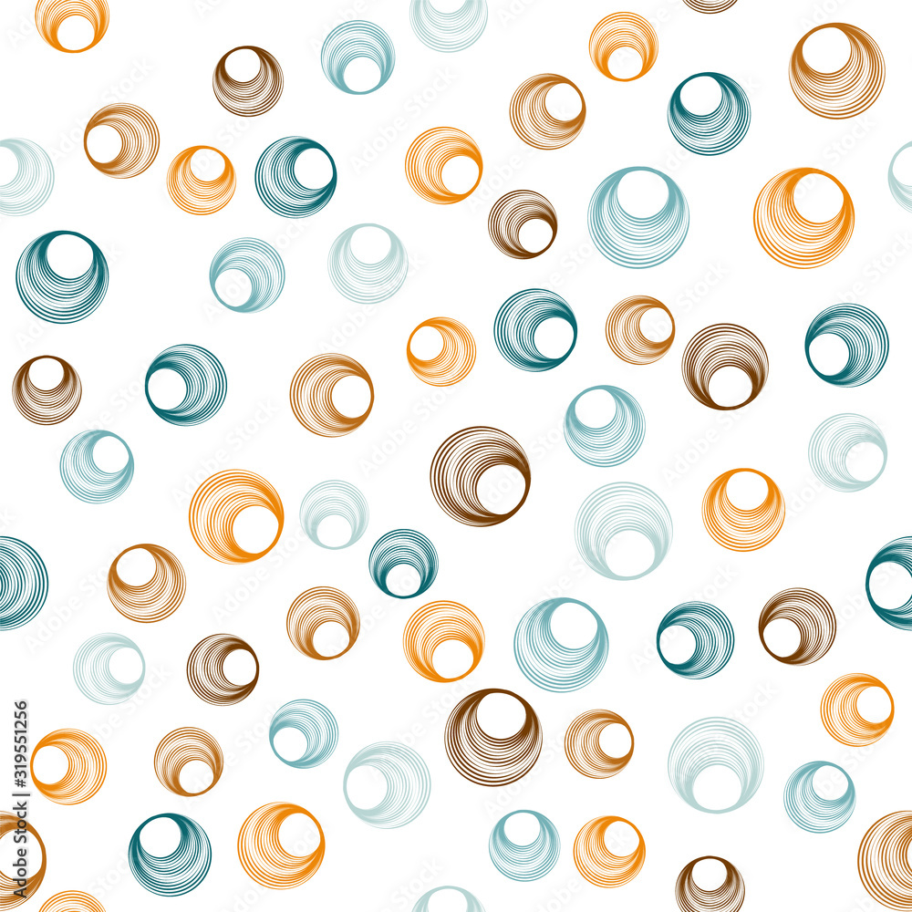 Modern circle rings textile print. Round shape geometric elements Modern circle rings textile print. Round shape geometric elements