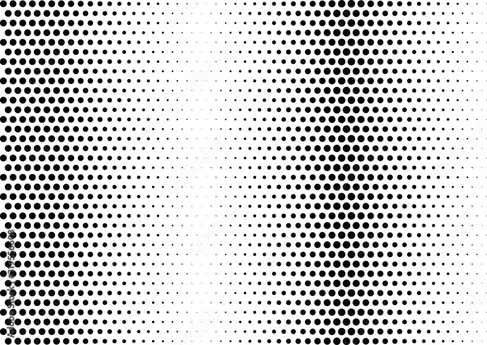 Abstract halftone dotted background. Futuristic grunge pattern, dot, circles.  Vector modern optical pop art texture for posters, sites, business cards, cover, labels mockup, vintage stickers layout.
