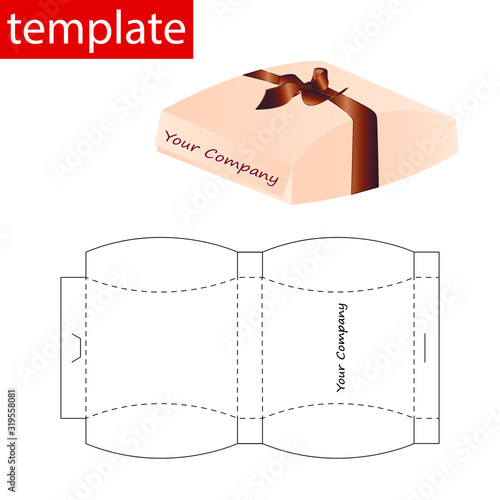 Retail Box with Die Cut Template