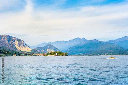 Sunset landscape of Lake Maggiore, Italy