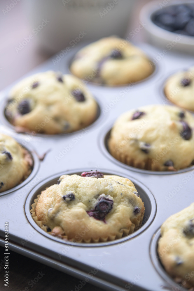 home made blueberry muffin image home made blueberry muffin image