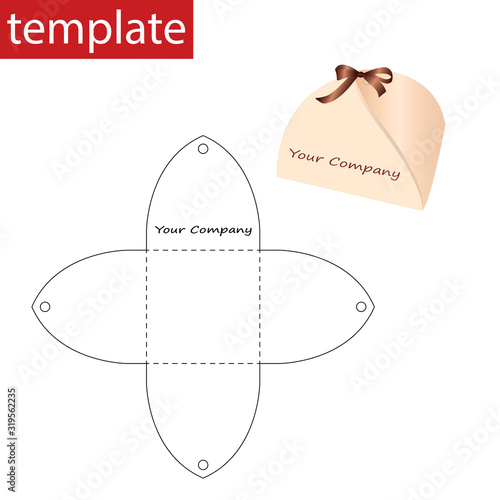 Retail Box with Die Cut Template