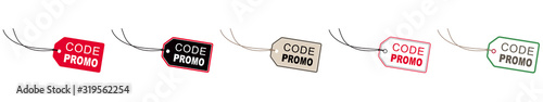 ÉTIQUETTE CODE PROMO COULEUR