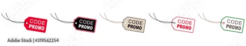 Obraz ÉTIQUETTE CODE PROMO COULEUR