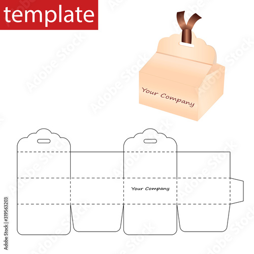 Retail Box with Die Cut Template