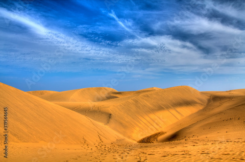 From the Desert of Maspalomas on Gran Canaria, Spain