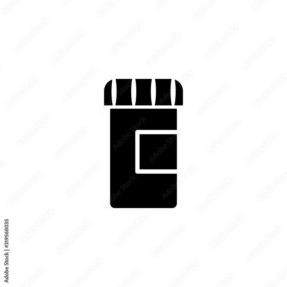 vector, medicine jar icon vector, medicine jar icon