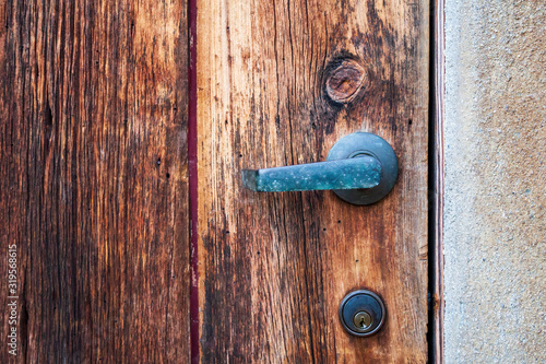 old wooden door