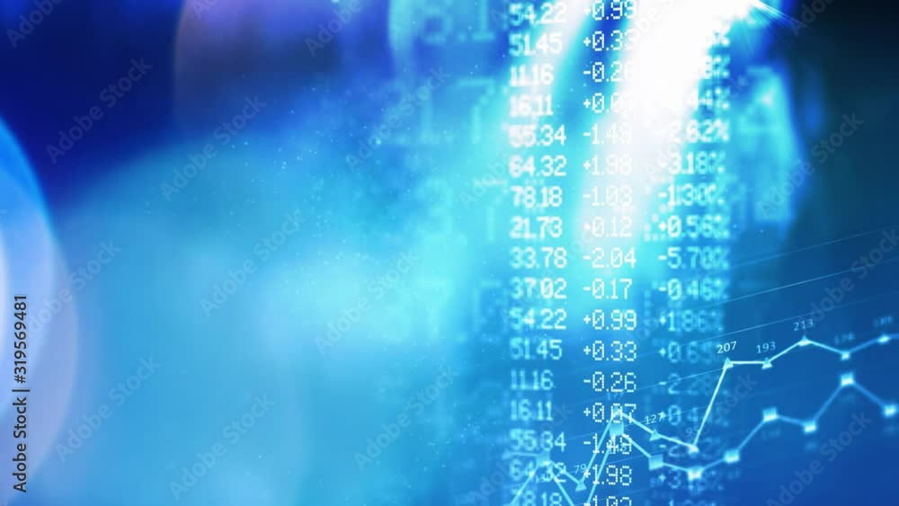 Stock Market Trading Background Loop Blue 02 Stock Market Trading Background Loop Blue 02