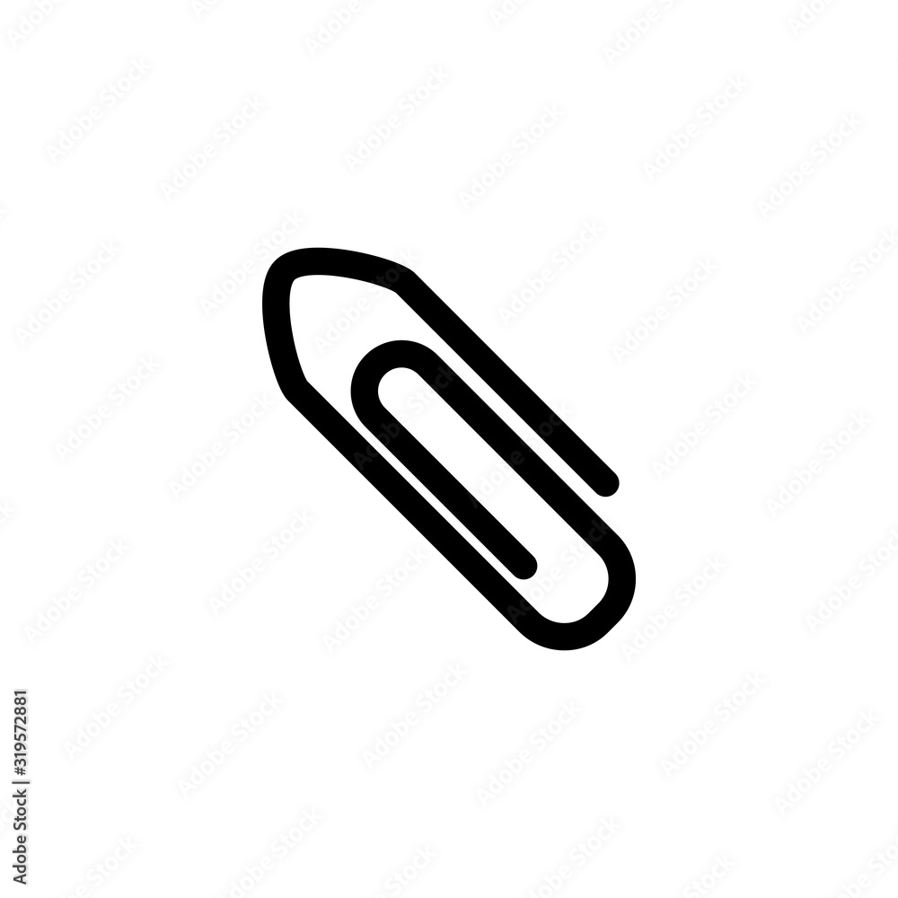 Vector paperclip icon design Vector paperclip icon design