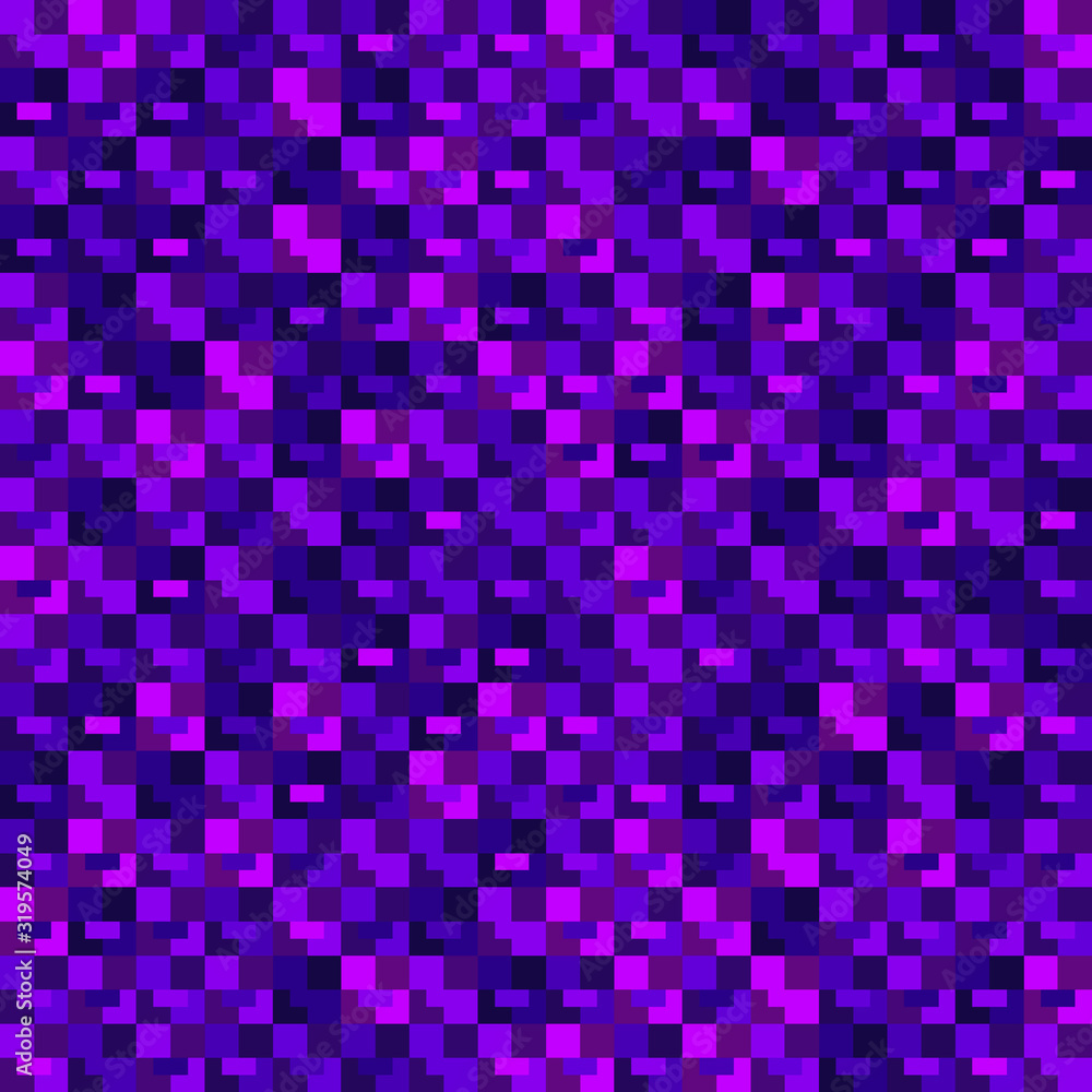 Interweaving mosaic of violet intersecting squares and dark blocks. Interweaving mosaic of violet intersecting squares and dark blocks.