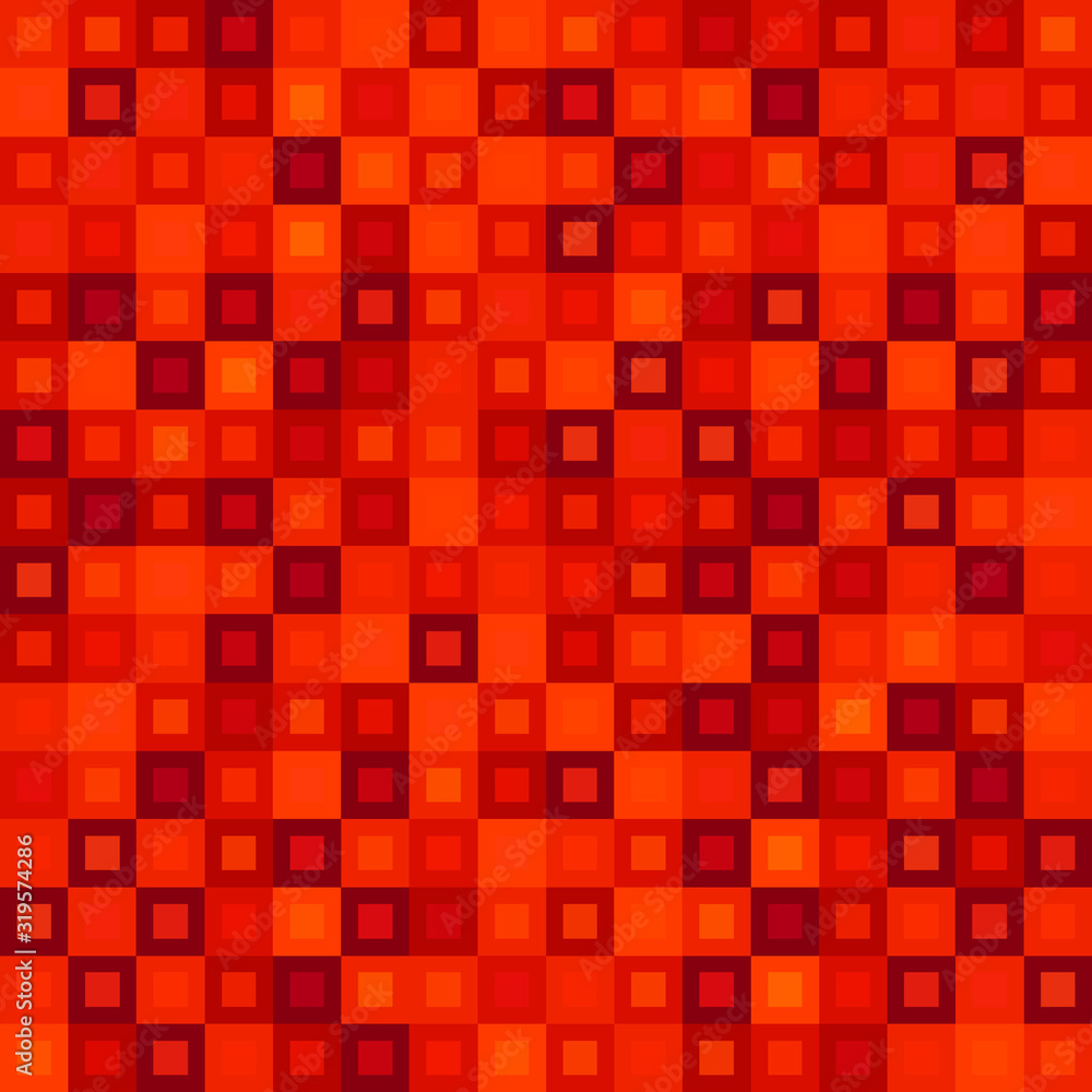 Chaotic mosaic of red intersecting squares and dark blocks. Chaotic mosaic of red intersecting squares and dark blocks.