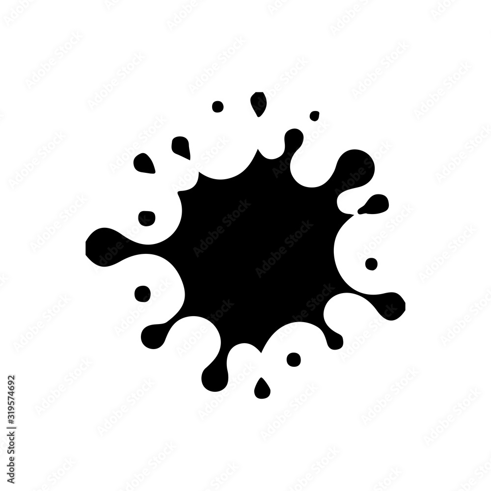 Liquid splash, droplet icon Liquid splash, droplet icon