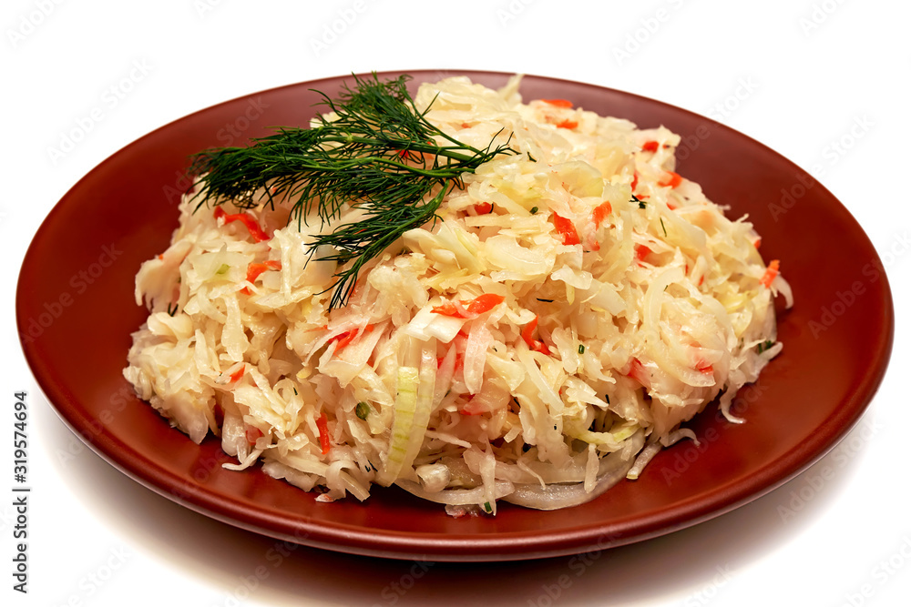 cabbage carrot Sauerkraut salad Russian tracionnaja kitchen cabbage carrot Sauerkraut salad Russian tracionnaja kitchen