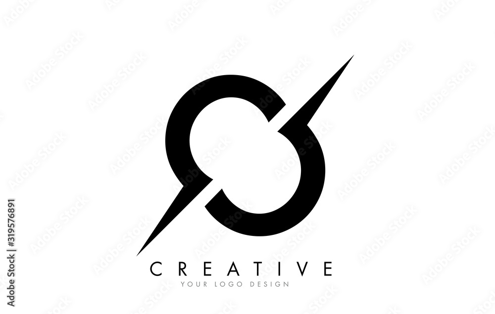 OO O O Letter Logo Design with a Creative Cut. OO O O Letter Logo Design with a Creative Cut.