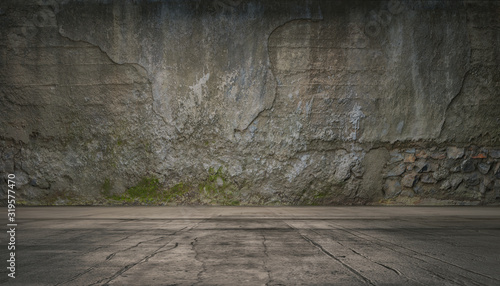 Fotografie, Obraz Empty stone background. 3d render.