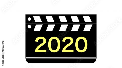 映画のカチンコと2020年 photo