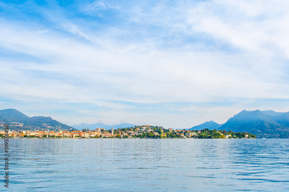 Sunset landscape of Lake Maggiore, Italy Sunset landscape of Lake Maggiore, Italy
