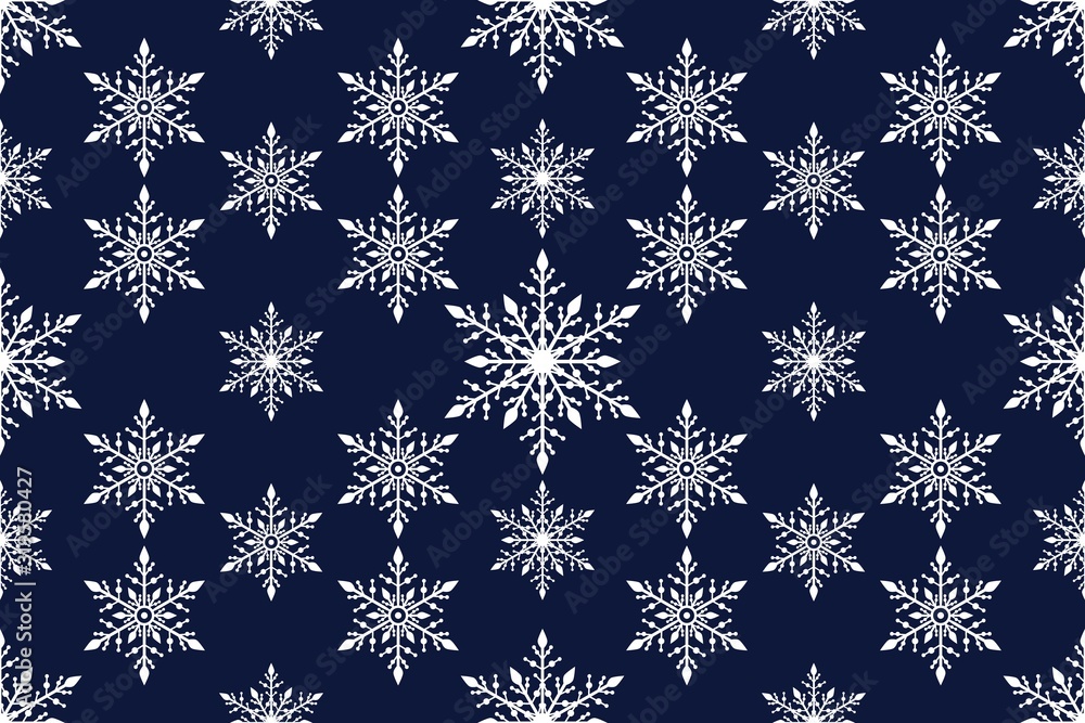 Christmas seamless pattern with snowflakes vector Christmas seamless pattern with snowflakes vector