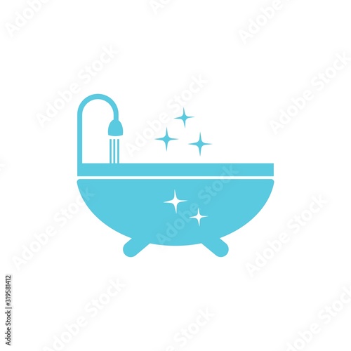 bathtub logo vector