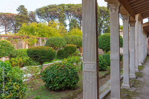 Italy, Pompeii, remains of the city buried by the eruption of ashes and lapilli of Vesuvius in 79.