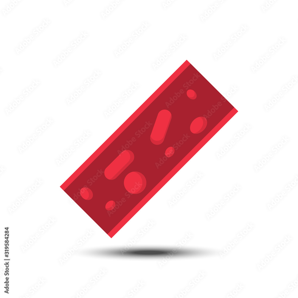 Blood flat icon white background Blood flat icon white background
