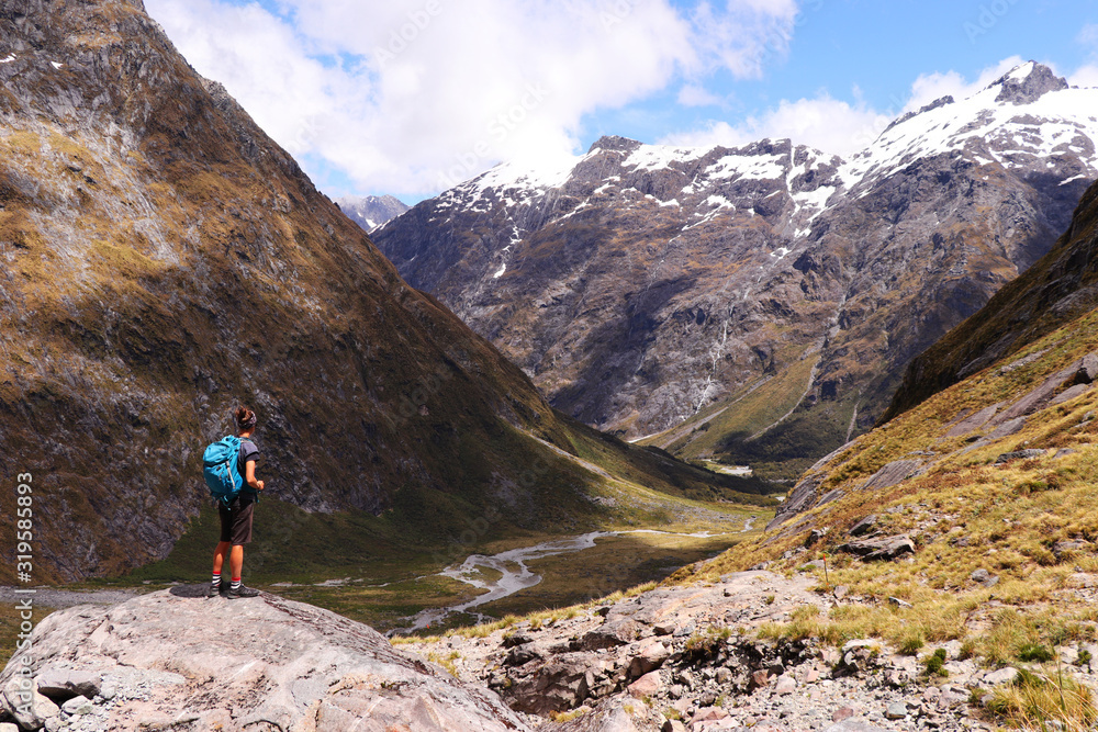 Track to Gertrude saddle via Gertrude valley, Fiordland National Park, New Zealand