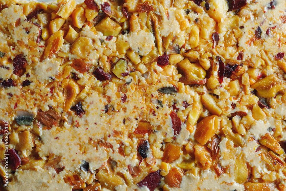 sweet halva textured background, close-up view sweet halva textured background, close-up view