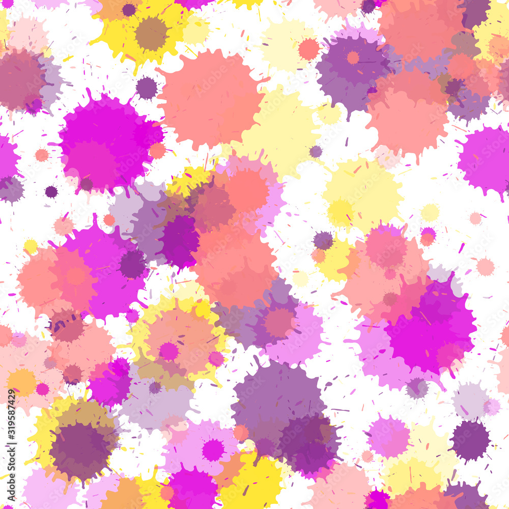 Paint stains watercolor drop spots seamless print Paint stains watercolor drop spots seamless print