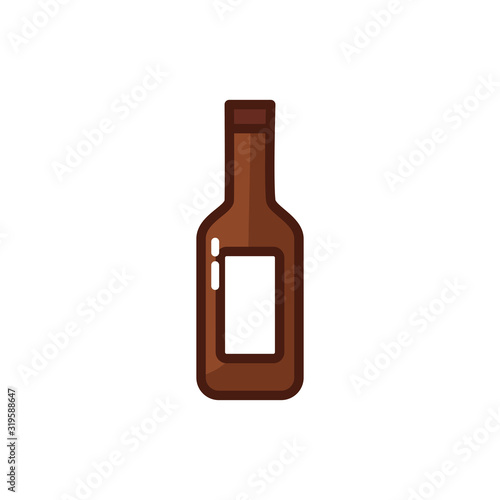 beer bottle drink isolated icon photo